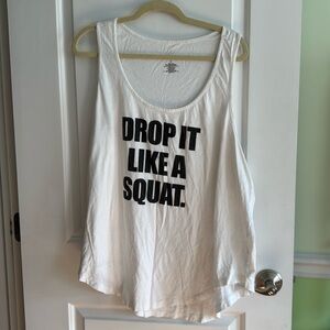 Torrid Active Sz 3X tank top shirt Drop it like a Squat plus size